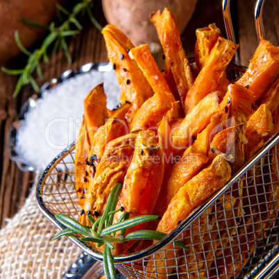 crispy sweet potato fries from the oven