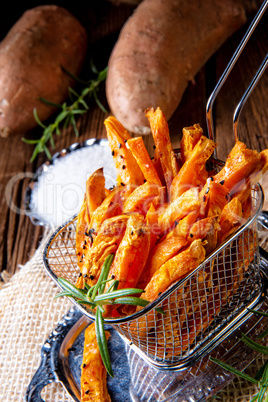 crispy sweet potato fries from the oven