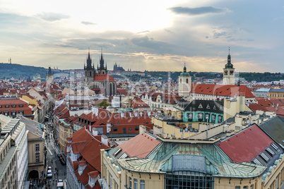 View of the old town of Prague