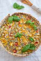 Tomaten Basilikum Quiche