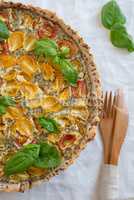 Tomaten Basilikum Quiche