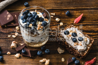 Healthy Breakfast with Blueberry