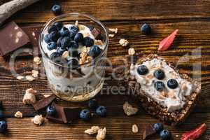 Healthy Breakfast with Blueberry