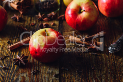 Apples with Christmas Spices.
