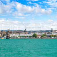 Germany-view on the town Constance from ferry on Lake Constance