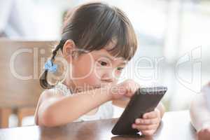 Girl using smart phone