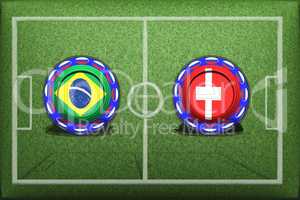 Football, World Cup 2018, Game Group E, Brazil - Switzerland