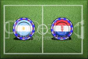 Football, World Cup 2018, Game Group D, Argentina - Croatia