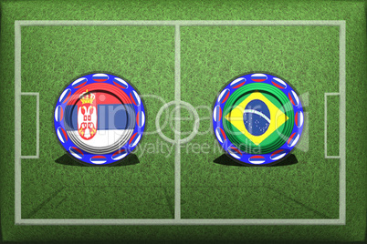Football, World Cup 2018, Game Group E, Serbia - Brazil