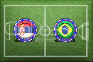 Football, World Cup 2018, Game Group E, Serbia - Brazil