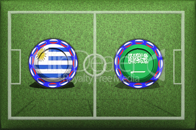 Fußball, WM 2018, Spiel Gruppe A, Uruguay - Saudi-Arabien