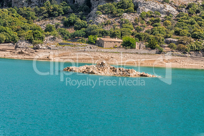 Cuber reservoir in the Sierra de Tramuntana, Mallorca, Spain