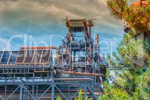 General view of an old industrial plant