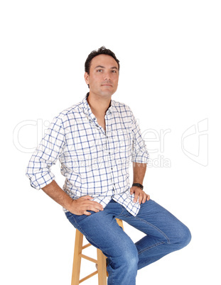 Portrait of young handsome man smiling