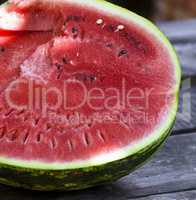 half red ripe watermelon