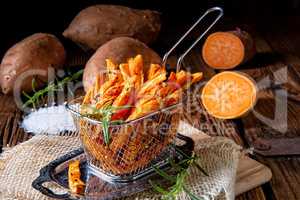 crispy sweet potato fries from the oven