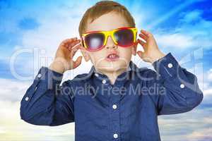 Boy with sunglasses