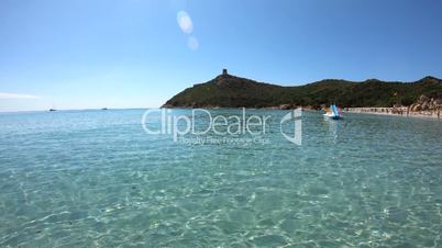 Beach And Sea In Sardinia Italy During Summer Vacation