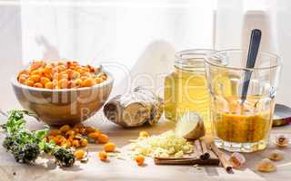 Ingredients for homemade mixture strengthens the immune system