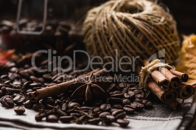Coffee Beans with Spices