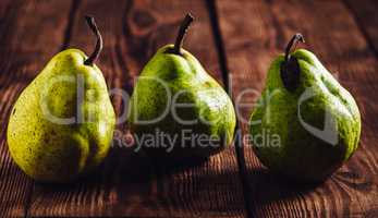 Three Green Pear.