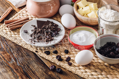 Ingredients for Making Oatmeal Cookies