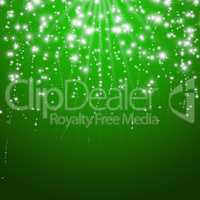 Magical green Christmas background