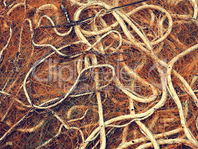 Fishing net close up