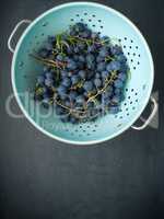 Fresh organic grapes