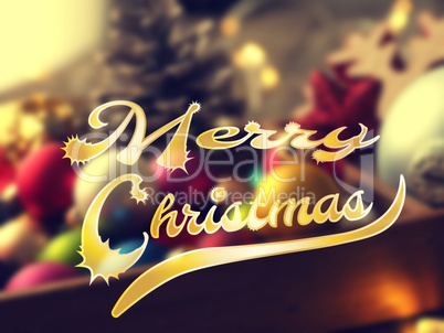 Colorful Merry Christmas background