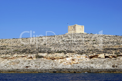 Saint Mary tower in Comino island, Malta