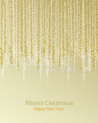 Christmas golden background