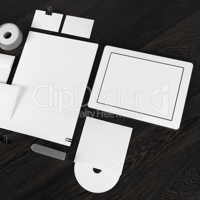 Blank corporate stationery