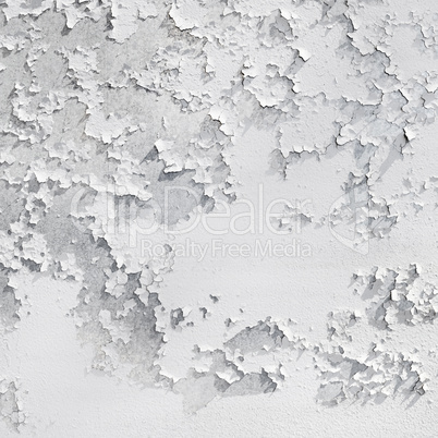White peeling paint