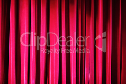 Red stage curtain