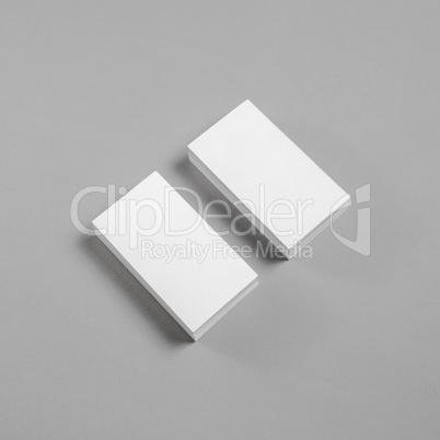 Blank business cards