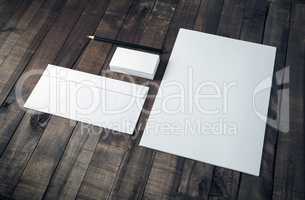 Blank corporate stationery