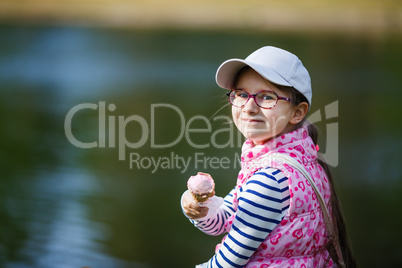 Girl with ice-cream