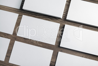 White business cards