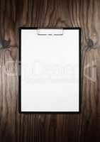 Clipboard with blank letterhead