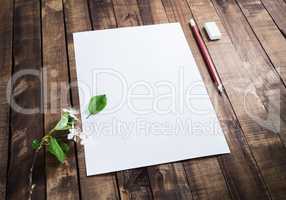 Photo of blank stationery