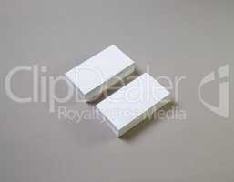 Blank business cards