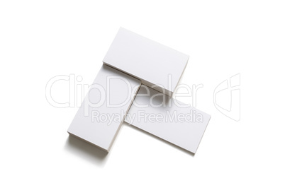 Blank business cards