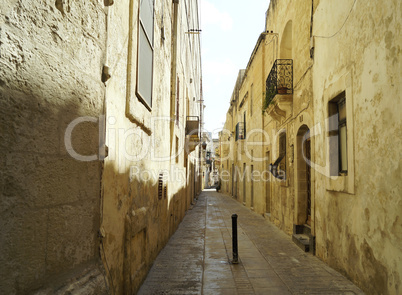 Empty alley in Rabat