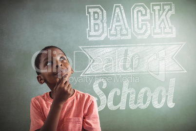 Composite image of back to school message