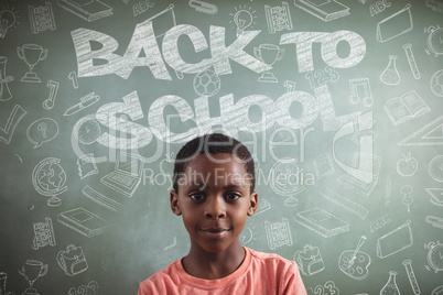 Composite image of back to school message