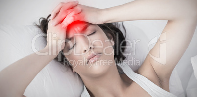 Composite image of highlighted pain