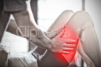 Composite image of highlighted pain