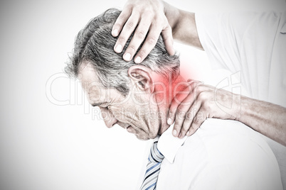 Composite image of highlighted pain