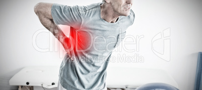 Composite image of highlighted pain